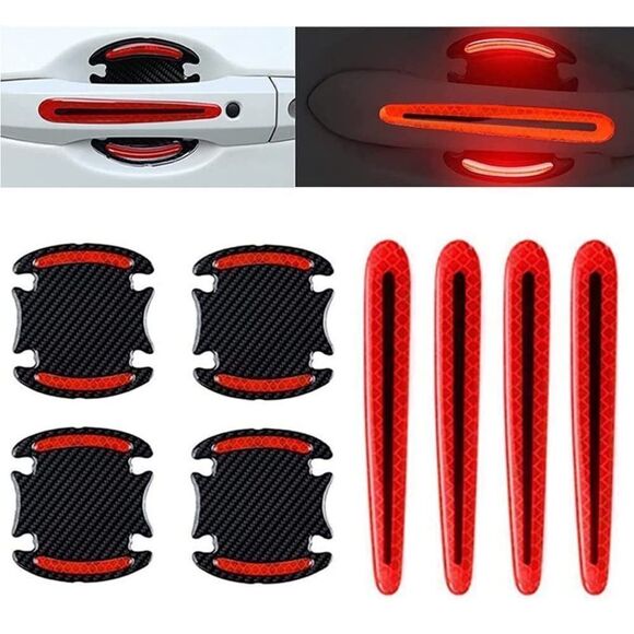 Universal Door Handle Reflective Protectors Set of 8 NWT - Picture 1 of 8